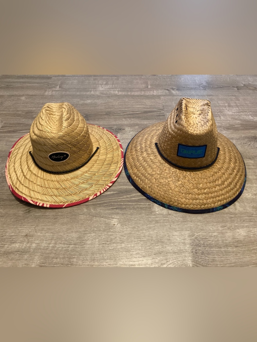 Hurley Capri QWave Lifeguard Straw Sun Tropical Hats